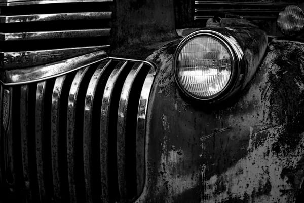 1942 Chevy Truck in Black & White
